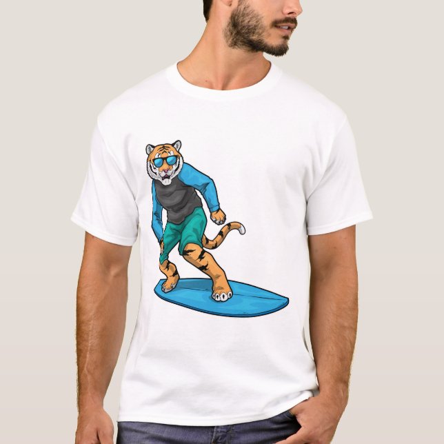 T-shirt Surf Tiger Surf Été (Devant)