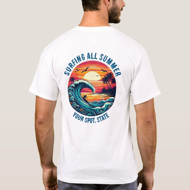 T-shirt Surf Tout L'Été (Dos)