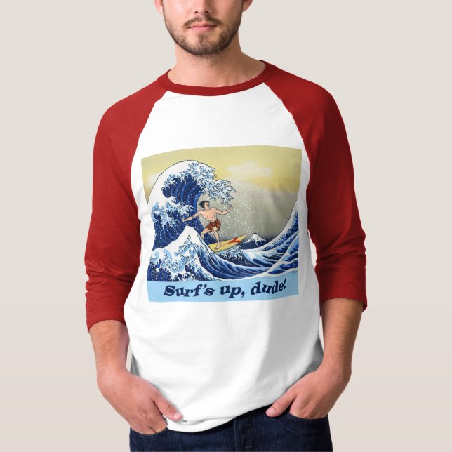 T-shirt Surf, type ! Chemise (Devant)