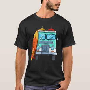 T-shirt Surf Van Surfboard Palm Trees Surfboard Surfboard