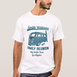 T-shirt Surf Vintage Bus Van Famille Reunion