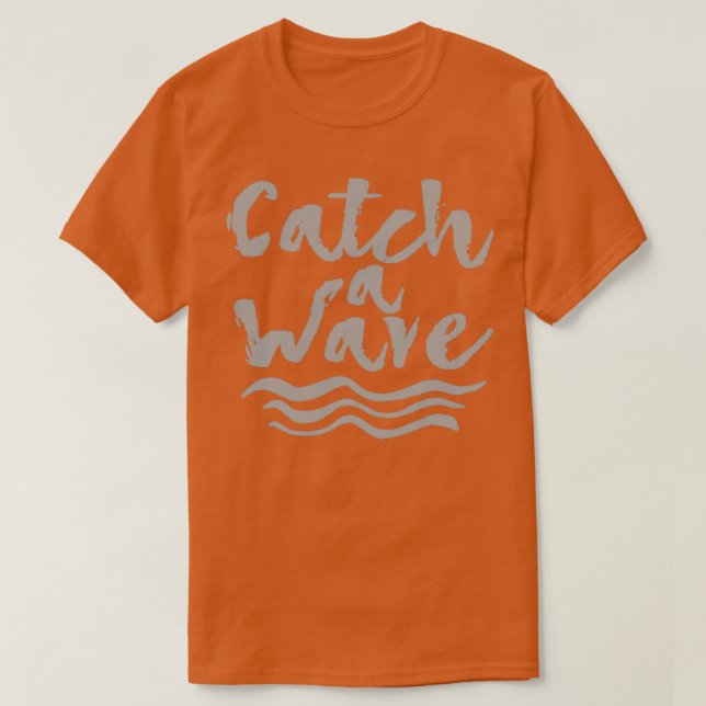 T-shirt Surf vintage Capter Une Vague (Design devant)