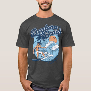 T-shirt Surf Vintage des années 1970 Daytona Beach Floride