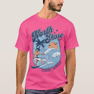 T-shirt Surf Vintage des années 1970 sur la côte nord Oahu