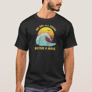 T-shirt Surf vintage Graphique Retro Sunset Wave Ocean Wav