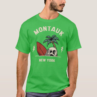 T-shirt Surf vintage Montauk New York Retro Surfer