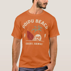 T-shirt Surf vintage Poipu Beach Kauai Hawaii Retro Sur