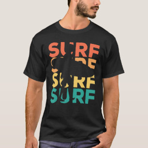 T-shirt Surf Vintage Rétro Pour Les Surfeurs