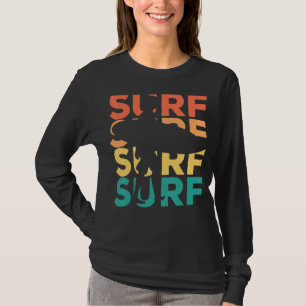 T-shirt Surf Vintage Rétro Pour Les Surfeurs