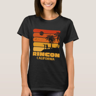T-shirt Surf Vintage Rincon Beach California Retro Surf