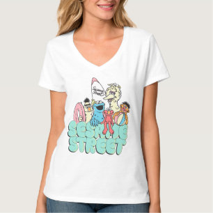 T-shirt surf Vintage Sesame Street des années 90