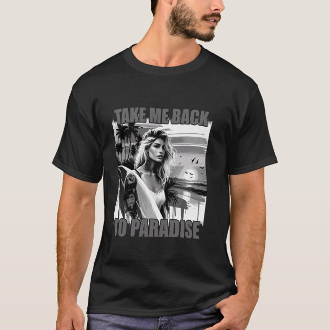 T-shirt Surf Wakeboard Hobby Beau dire Surfer (Devant)