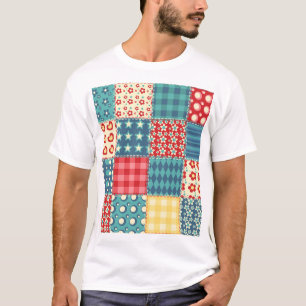 T-shirt Surface composée vintage : motif arrière - plan pa