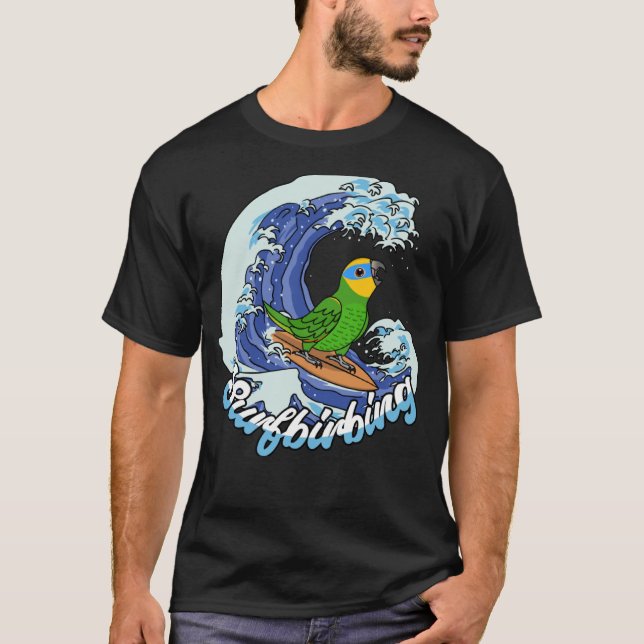 T-shirt Surfbirbing Parrot I Orange ailé Amazon (Devant)