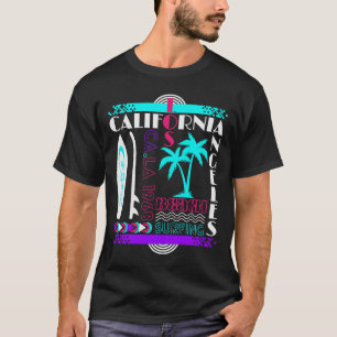 T-shirt Surfboard Beach California Retro Surfing Windsurfi