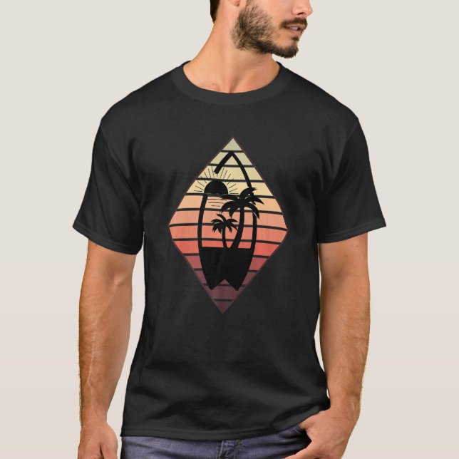 T-shirt Surfboard Style Rétro Surfboard Surfboarders (Devant)