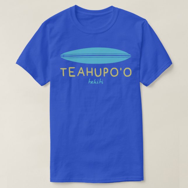T-SHIRT SURFBOARD TEAHUPOO TAHITI (Design devant)