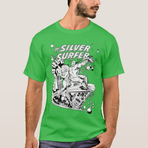 T-shirt Surfer argenté