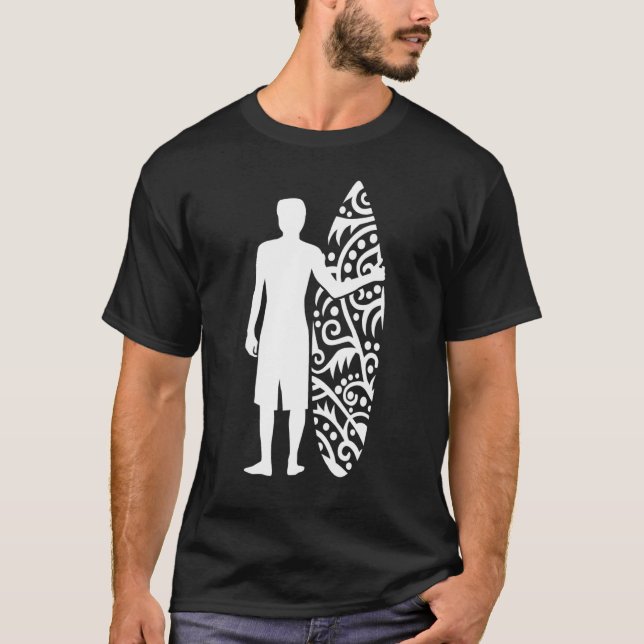 T-shirt Surfer Avec Surf (Devant)