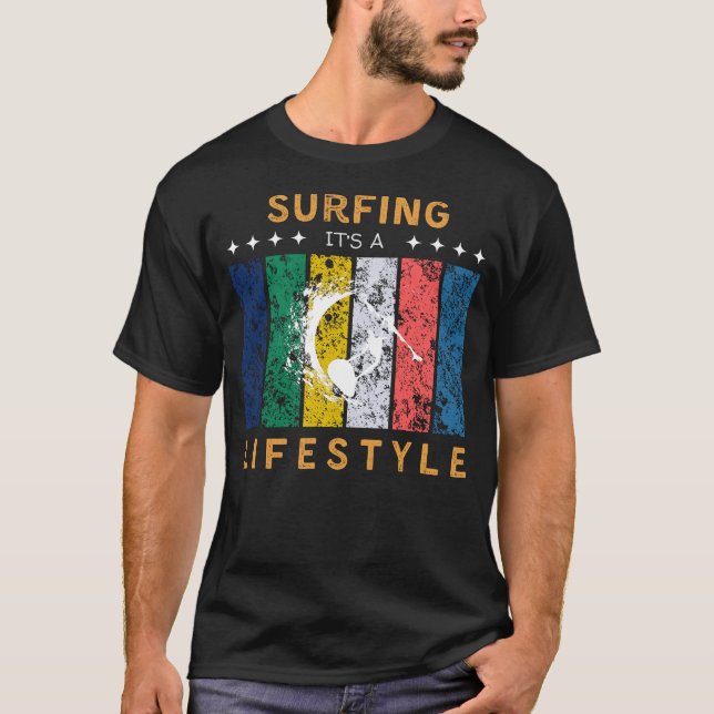 T-shirt Surfer C'est un mode de vie amusant Tee (Devant)