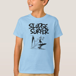 T-shirt Surfer de jeunes de rat de surfer de boue