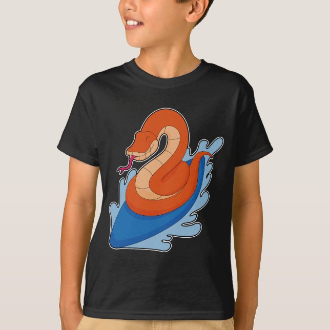 T-shirt Surfer de serpent (Devant)