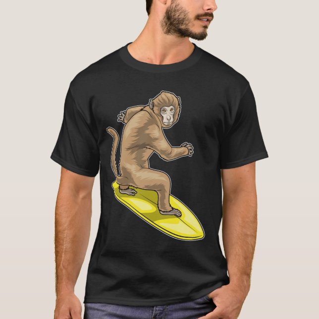 T-shirt Surfer de singe (Devant)