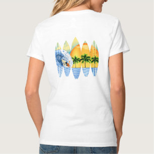 T-shirt Surfer et planches de surf