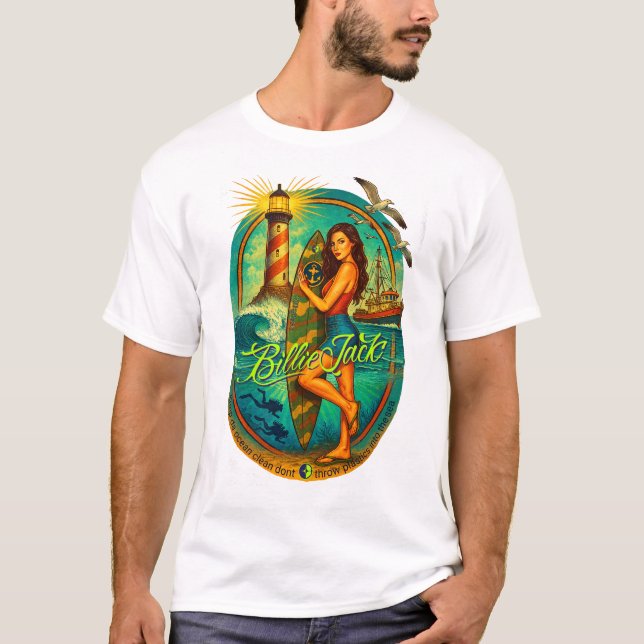 T-shirt Surfer Girl (Devant)