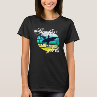 T-shirt Surfer Girls Summer Beach Surf Girl Surfboard 8