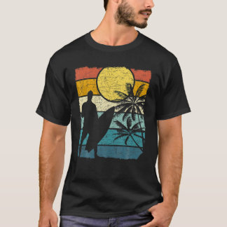 T-shirt Surfer nautique Surfer Rétro Tropical Surfin