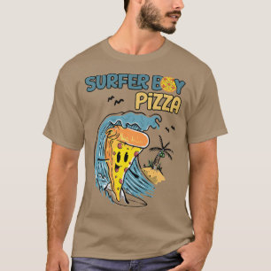 T-shirt surfer retro pizza garçon 