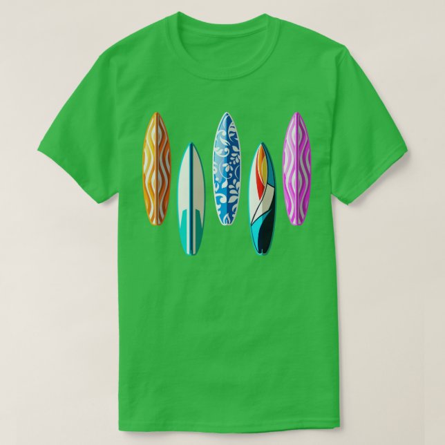 T-shirt Surfer Retro Surboard (Design devant)