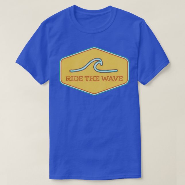 T-shirt surfer sur la vague 1 (Design devant)