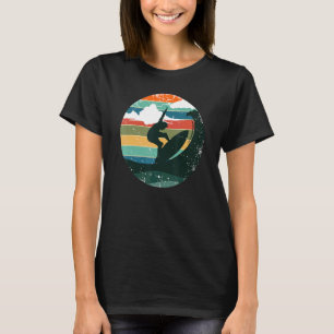 T-shirt Surfer Surf Ride Vave Vintage Retro Beach Summe