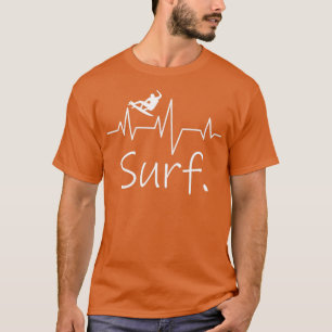 T-shirt Surfer surf Shortboard Heartbeat Wave Lover