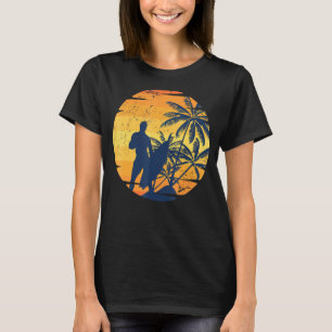 T-shirt Surfer Surfer Ocean Water Sport Coucher de soleil 