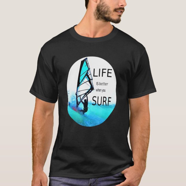 T-shirt Surfer Wave Rider Sayers Surfer Pour Hommes Et Fem (Devant)