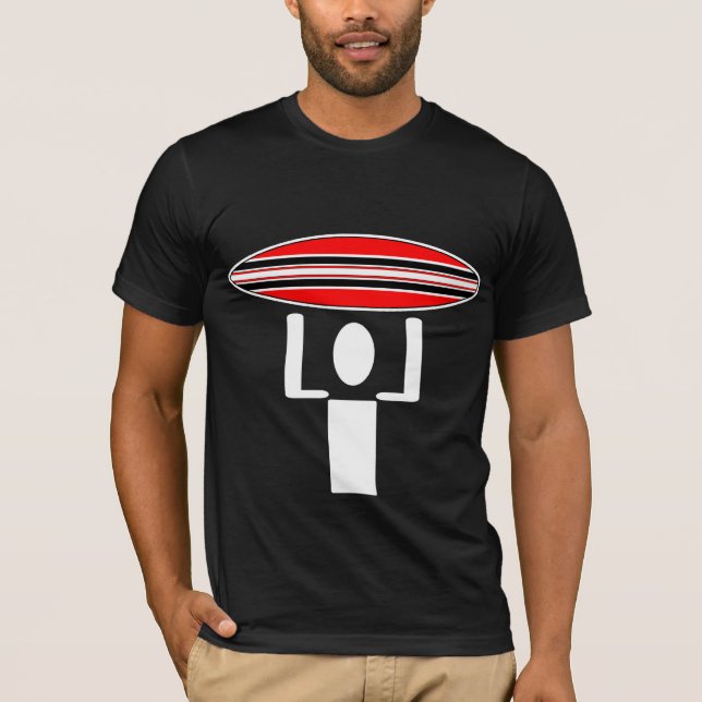 T-shirt surfercrossing_white (Devant)
