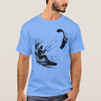 T-shirt Surfeur de cerf-volant sportif éclaboussures d'eau