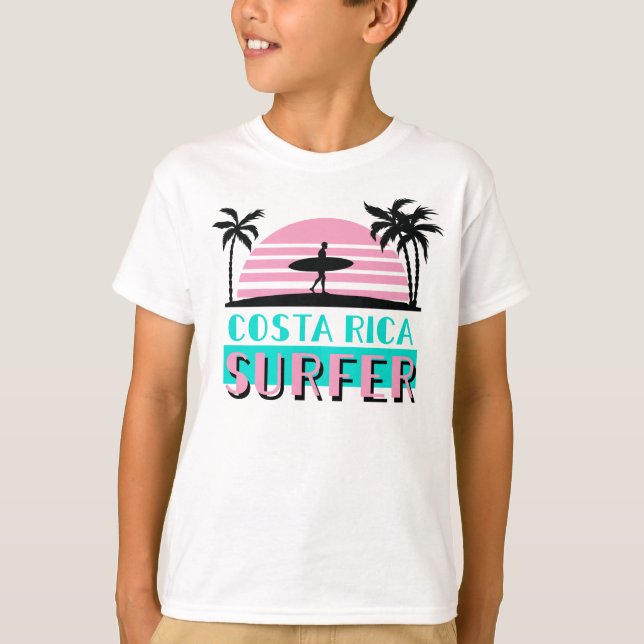 T-shirt Surfeur du Costa Rica (Devant)