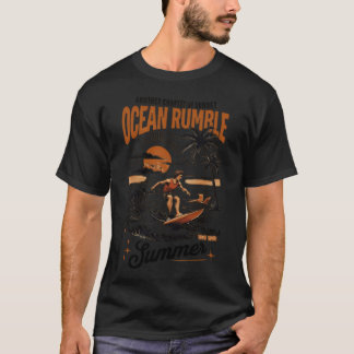 T-shirt Surfeur énergique chevauchant les vagues