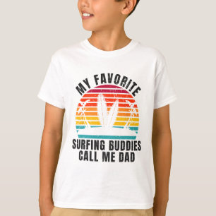 T-shirt Surfeur Mes potes de surf préférés m'appellent Pap