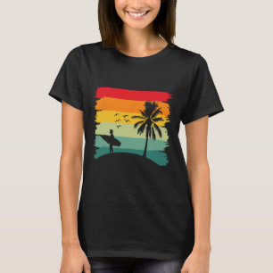 T-shirt Surfeur Vintage Surf Rétro Plage _3