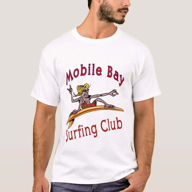 T-shirt Surfeurs de Mobile Bay (Devant)