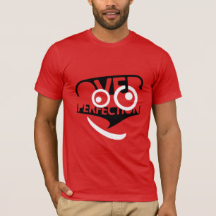 T-shirt Surfez la perfection Simple Noir et Blanc Avertiss