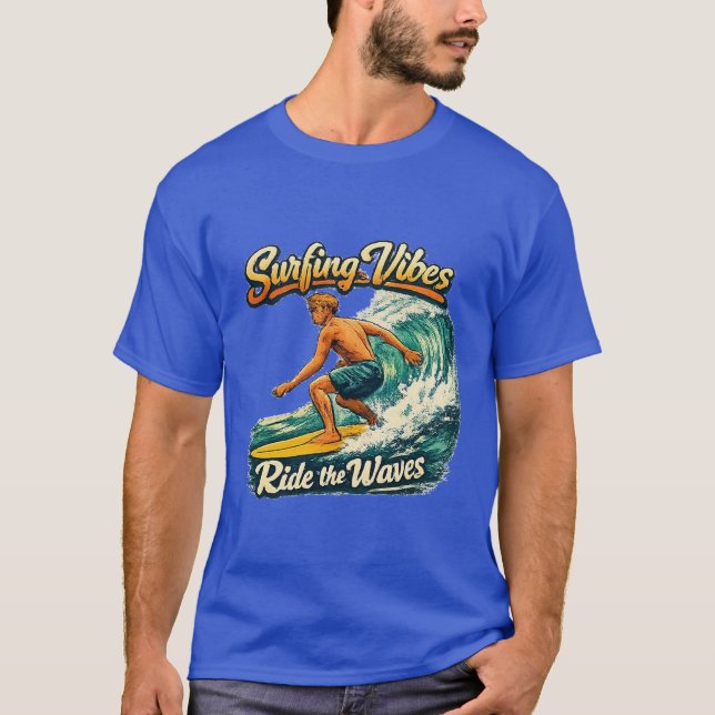 T-SHIRT SURFEZ LES VAGUES (Devant)