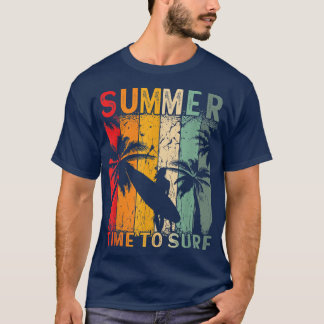 T-shirt Surfing Beach Surfer Board Summer Time To Surf 203