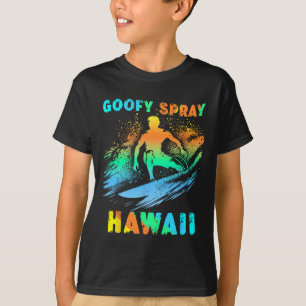 T-shirt Surfing Californie Drôle Pied Goofy Graphique Surf