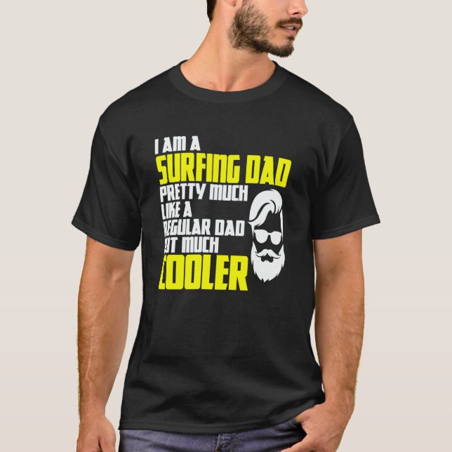 T-shirt Surfing Dad Kitesurfer Surfing Windsurfing Surfer (Devant)